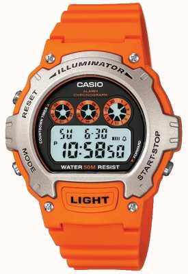 Casio Sportalarm unisex verlichter chronograaf W-214H-4AVEF
