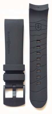 Elliot Brown 22 mm zwarte rubberen metalen tonggesp voor heren, alleen ex-display STR-R06 EX-DISPLAY