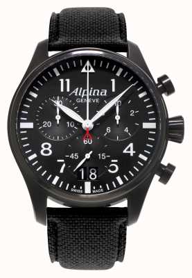 Alpina Startimer pilot-chronograaf quartz voor heren AL-372B4FBS6
