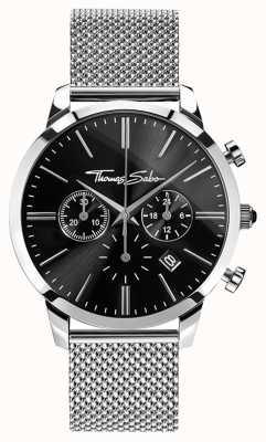 Thomas Sabo Eeuwige rebel heren chronograaf van roestvrij staal WA0245-201-203-42