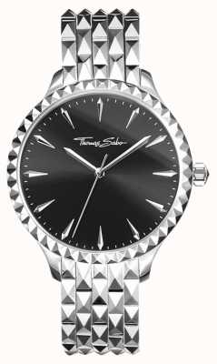 Thomas Sabo Women's rebel at heart reliëf zilver roestvrij staal WA0319-201-203-38