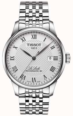 Tissot Heren le locle powermatic 80 automatisch roestvrijstalen horloge T0064071103300