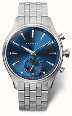 Kronaby 41 mm sekel blauwe wijzerplaat roestvrij stalen armband a1000-3119 S3119/1