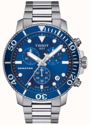 Tissot Seastar 1000 quartz chronograaf heren blauw/roestvrij staal T1204171104100