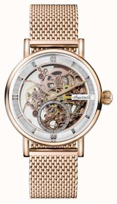 Ingersoll Heren heraut automatische roségouden pvd-vergulde mesh-armband I00406B