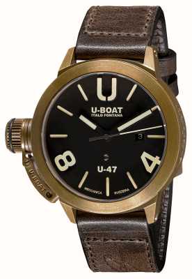 U-Boat Classico u-47 bronzen automatische bruine lederen band 7797