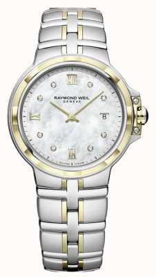Raymond Weil Parsifal voor dames | diamanten wijzerplaat | twee toon 5180-STP-00995