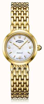 Rotary | gouden armband voor dames | parelmoer wijzerplaat LB00900/41/D