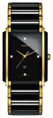 RADO Integraal diamanten high-tech keramiek zwart horloge met vierkante wijzerplaat R20204712