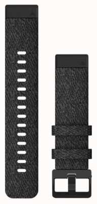 Garmin Alleen Quickfit 20 horlogeband, gemêleerd zwart nylon met zwarte hardware 010-12875-00