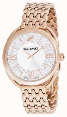 Swarovski | kristallijne glamour | rosé vergulde armband | zilveren wijzerplaat 5452465