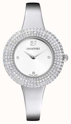 Swarovski Kristalroze (34 mm) zilveren wijzerplaat / roestvrij staal 5483853