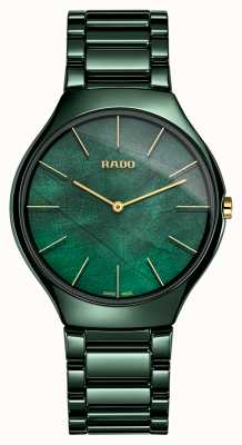 RADO Dames |true thinline | groen keramiek R27006912