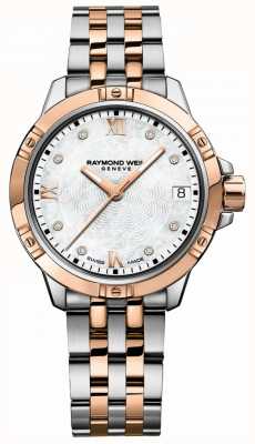 Raymond Weil | tango voor vrouwen | tweekleurige stalen armband | parelmoer 5960-SP5-00995