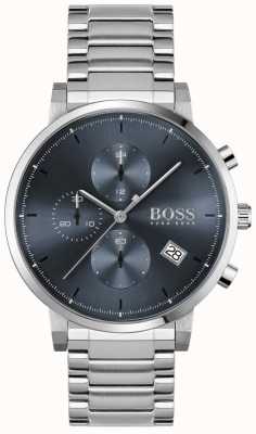 BOSS | integriteit van mannen | roestvrijstalen armband | blauwe wijzerplaat 1513779