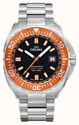 Delma Schelp ster kwarts | roestvrijstalen armband | oranje ring 41701.676.6.151