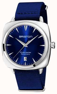 Briston Clubmaster iconische auto | blauwe nato band | blauwe wijzerplaat 19640.PS.I.9.NNB