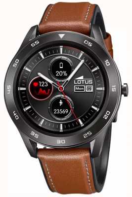 Lotus Smartime | heren | bruin lederen band + gratis band L50012/A