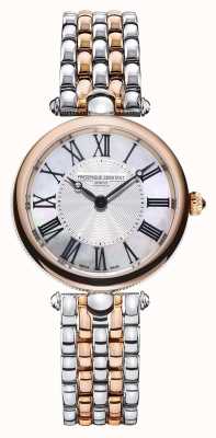 Frederique Constant Art déco voor dames | tweekleurige stalen armband | parelmoer FC-200MPW2AR2B