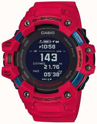 Casio G-schok | g-ploeg | hartslagmeter | bluetooth | rood | GBD-H1000-4ER