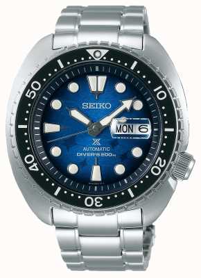 Seiko Mannen redden de oceaan | roestvrijstalen armband | blauwe wijzerplaat SRPE39K1