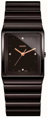 RADO Rado ceramica l jubile heren zwarte wijzerplaat zwart keramiek R21993702