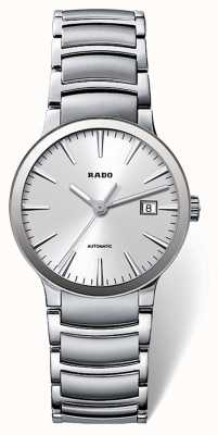 RADO Centrix sm automatische roestvrijstalen armband voor dames met zilveren wijzerplaat R30940103