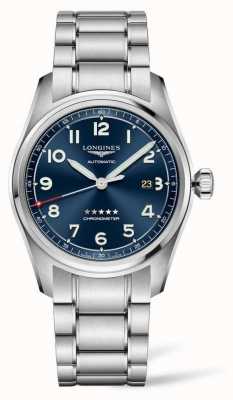 LONGINES Spirit 42 mm roestvrij staal blauwe wijzerplaat automatisch L38114936