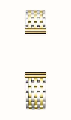 Herbelin Antarès verwisselbare horlogeband - tweekleurig goud pvd / edelstaal - alleen band BRAC.17048/T