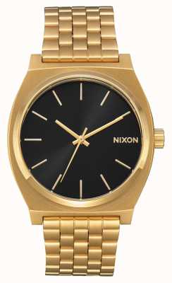 Nixon Tijdteller | alle gouden / zwarte zonnestraal | gouden ip-armband | zwarte wijzerplaat A045-2042-00