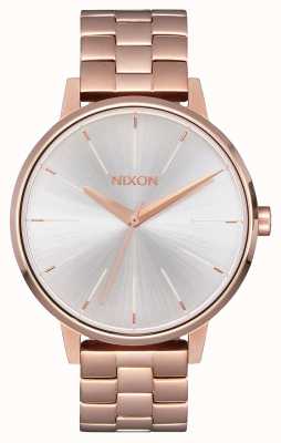 Nixon Kensington | rose goud / wit | ross gouden ip-armband | zilveren wijzerplaat A099-1045-00