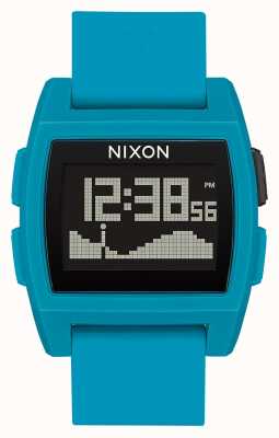 Nixon Basistij | blauwe hars | digitaal | blauwe siliconen band A1104-2556-00