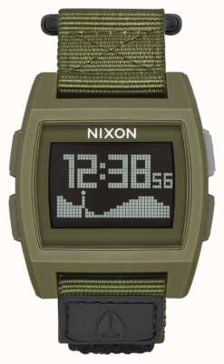 Nixon Basistij nylon | overschot | digitaal | groene nylon band A1169-1085-00