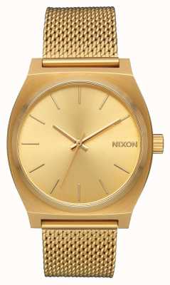 Nixon Tijdteller milanese | helemaal goud | goud ip stalen gaas | gouden wijzerplaat A1187-502-00