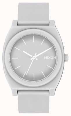 Nixon Tijdteller p | mat koel grijs | grijze siliconen band | grijze wijzerplaat A119-3012-00