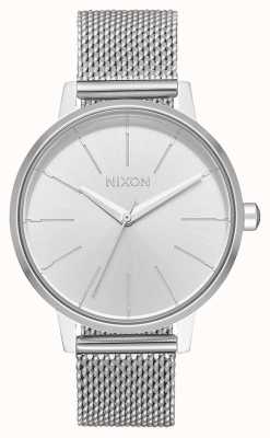 Nixon Kensington Milanese | geheel zilver | roestvrijstalen gaas | zilveren wijzerplaat A1229-1920-00