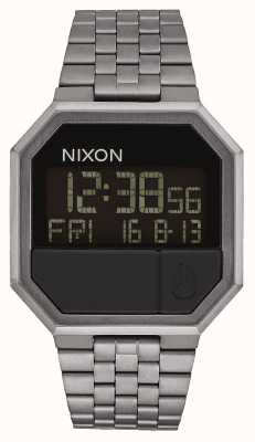 Nixon Herhaal | alle brons | digitaal | gunmetal ip stalen armband A158-632-00