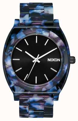 Nixon Tijdteller acetaat | zwart / multi | zwarte wijzerplaat A327-2336-00