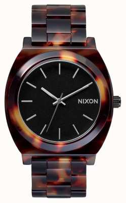 Nixon Tijdteller acetaat | schildpad | zwarte wijzerplaat A327-646-00