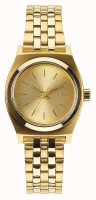 Nixon Kleine tijdteller | helemaal goud | gouden ip stalen armband | gouden wijzerplaat A399-502-00