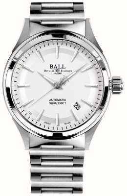Ball Watch Company Overwinning brandweerman | stalen armband | witte wijzerplaat | 40 mm NM2098C-S4J-SL