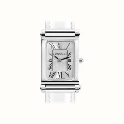 Herbelin Antarès horlogekast - zilveren wijzerplaat / edelstaal - alleen kast H17048AP01