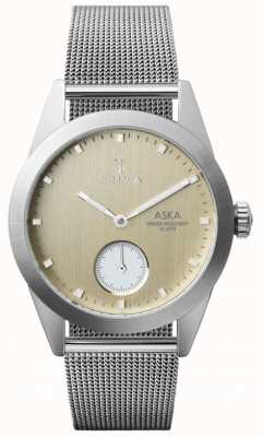 Triwa Berken aska superdunne mesh armband AKST104-MS121212