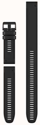 Garmin Quickfit 26 mm driedelige duikset zwarte siliconen band alleen 010-12907-00