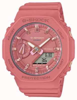 Casio Middelgrote g-shock | roze kunststof band | roze wijzerplaat GMA-S2100-4A2ER