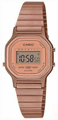 Casio Vintage | rosé vergulde stalen armband | digitaal beeld LA-11WR-5AEF