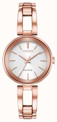 Citizen Eco-dive axioma roségouden armband voor dames EM0633-53A