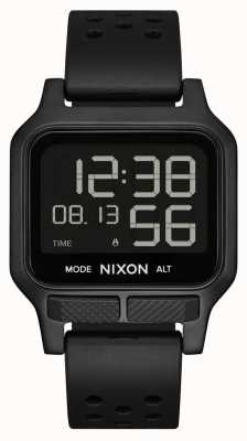 Nixon Warmte | Horloge met geheel zwarte rubberen band A1320-001