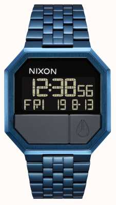 Nixon Opnieuw uitvoeren | blauw roestvrij staal | retro horloge A158-300