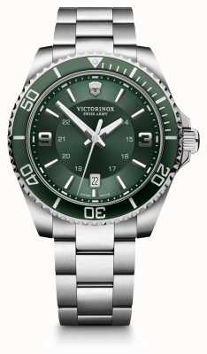 Victorinox Maverick groene wijzerplaat horloge roestvrij stalen armband 241934